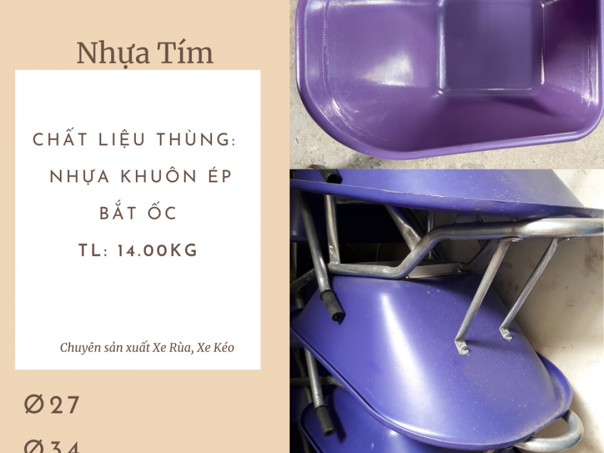 Xe Rùa Nhựa Tím Tín Dũng